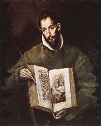 El Greco St Luke oil on canvas